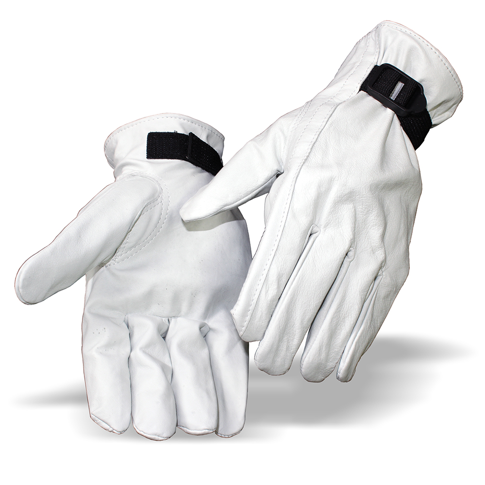 Gloves, outer, leather, LV, goatskin, strap, 250mm, 10, size 10-10.5,  Voltgard