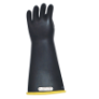 E114YB-9H - Gloves, rubber, yellow black,
