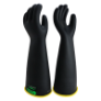 NG316YB-7 - Gloves, rubber, yellow black,