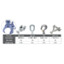 SPP-1-YC - Ball clevis, "Y" fitting,